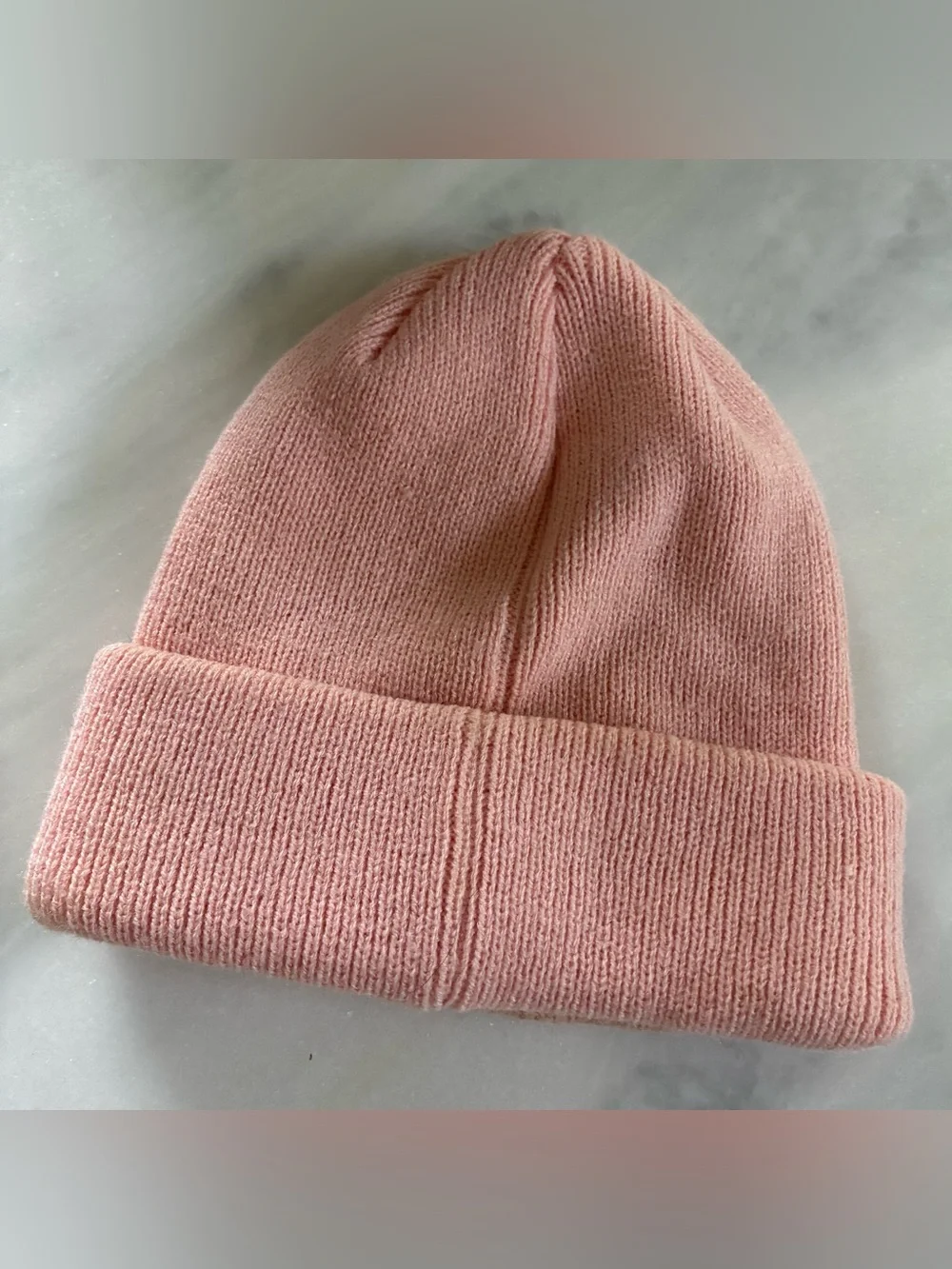 adidas Light Pink Trefoil Cuffed Beanie